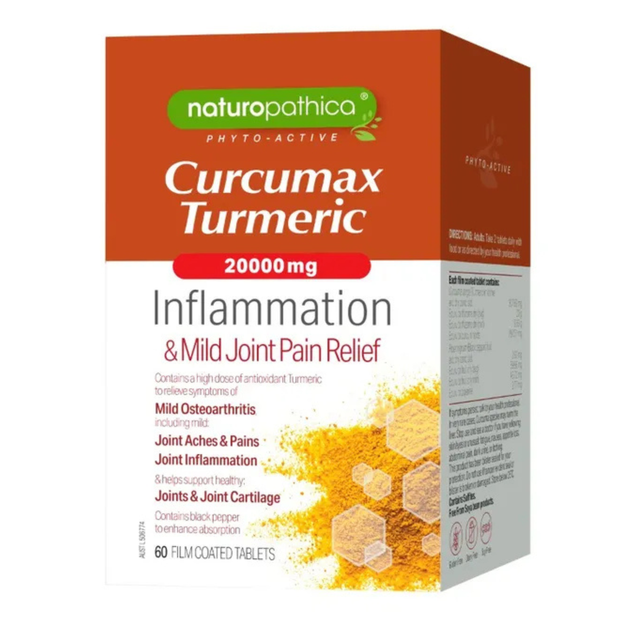 Naturopathica Phyto-Active Curcumax Turmeric 20000mg 60 Tablets