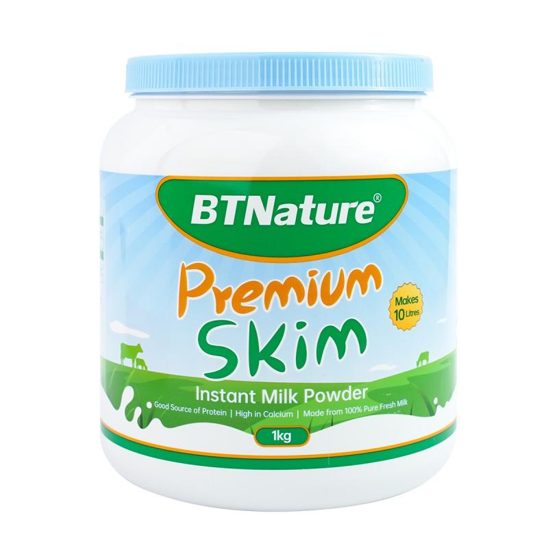 BTNature Premium Skim Instant Milk Powder 1kg (EXP: 15/04/2026)