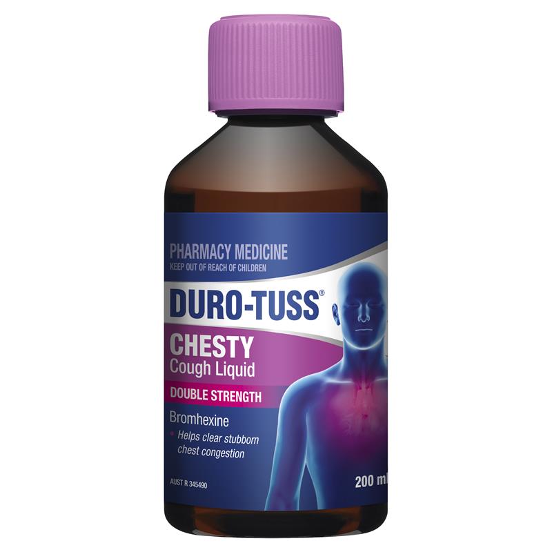 Duro-Tuss Chesty Ho Liquid Double Sức mạnh 200ml (EXP: 01/01/2026)
