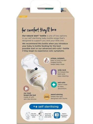 Tommee Tippee Natural Start PP Bottle 0m+ (260ml)