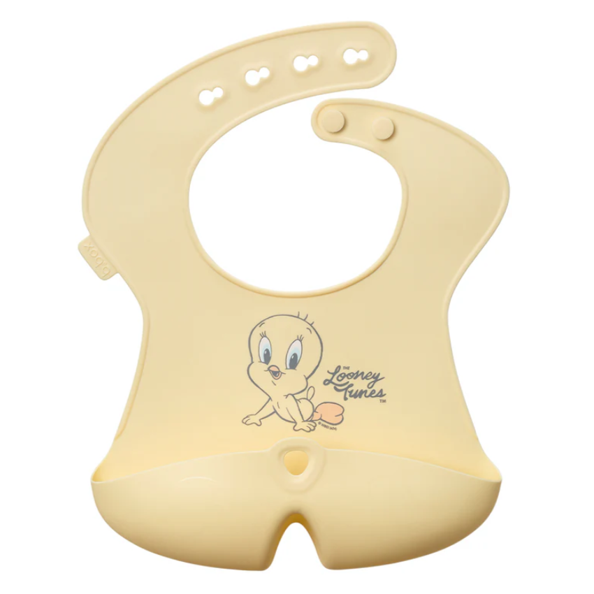 B.Box silicone bib - looney giai điệu 4M+