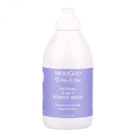 MooGoo Natural 2in1 Bubble Wash 1 ลิตร (EXP: 01/07/2026)