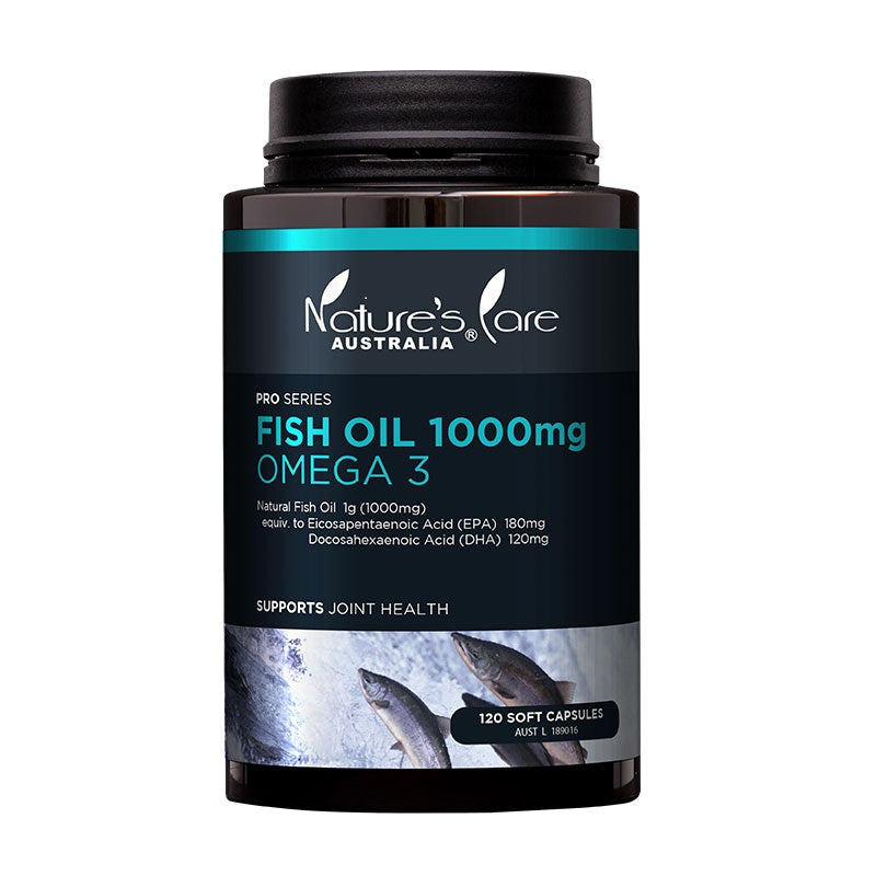 Nature's Care Pro Series Fish Oil 1000mg Omega 3 120 Capsules