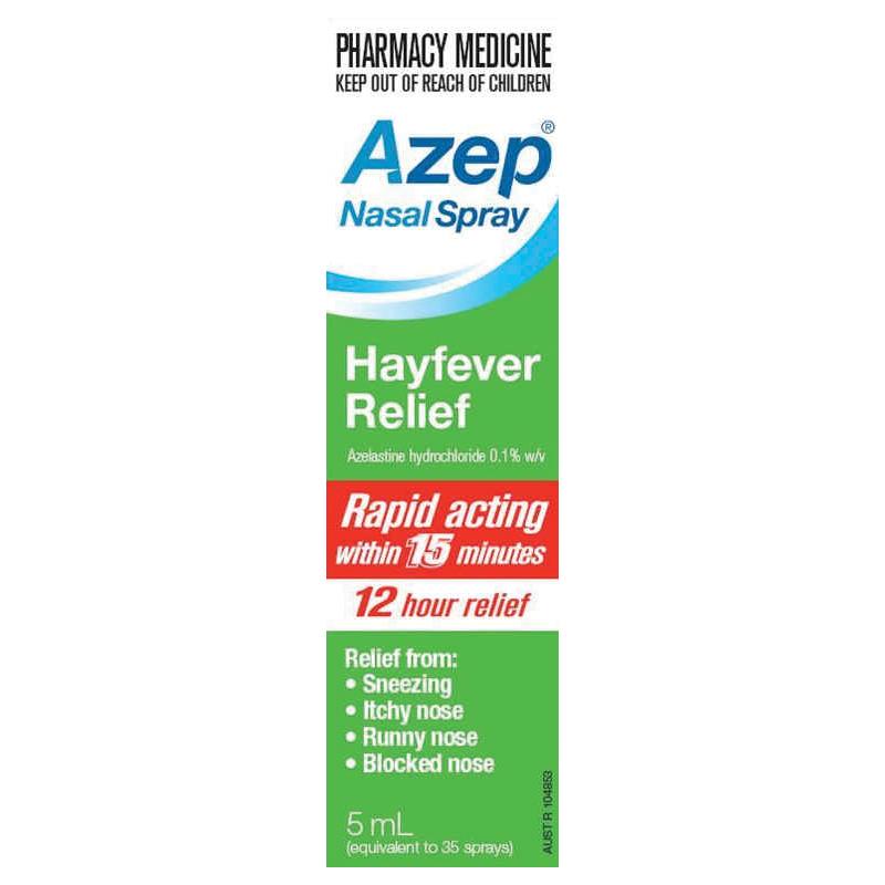 Azep Hayfever Relief Nasal Spray 5ml (EXP: 01/02/2026)