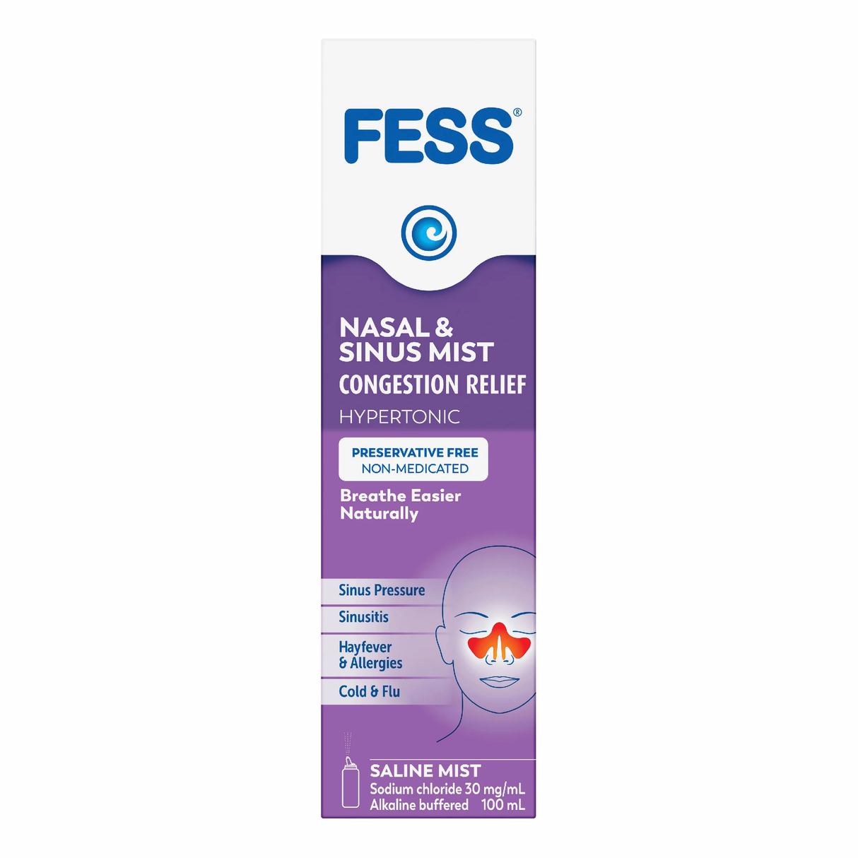 Fess Nasal & Sinus Mist Congestion Relief 100mL (EXP: 01/04/2026)