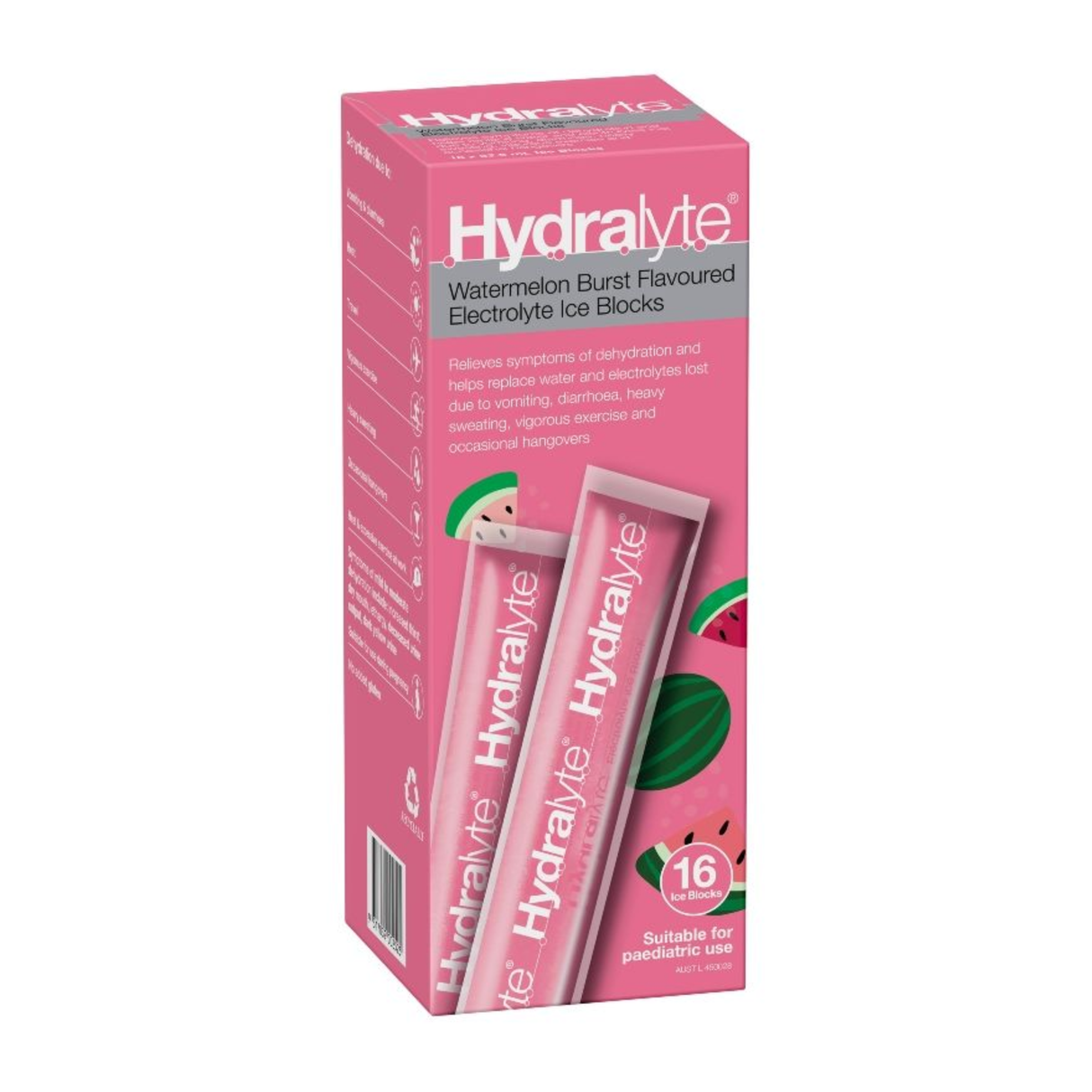 Hydralyte  Watermelon Burst 16 Ice Blocks (EXP: 01/09/2026)