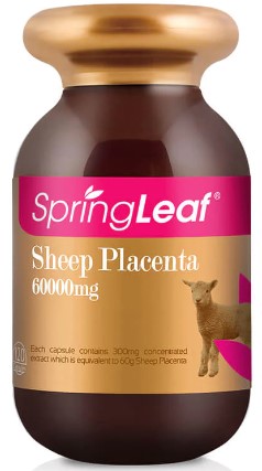 Spring Leaf Sheep Placenta 60000mg 120 Capsules (EXP: 27/04/2026)