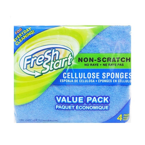 Fresh Start Sponges Blue 4 Pk