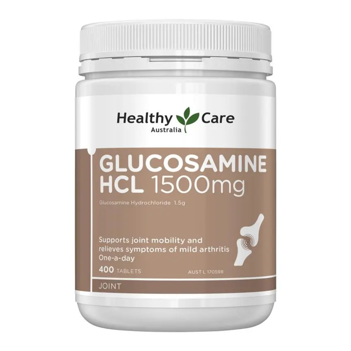 Healthy Care Glucosamine HCL 1500mg 400 Tablets