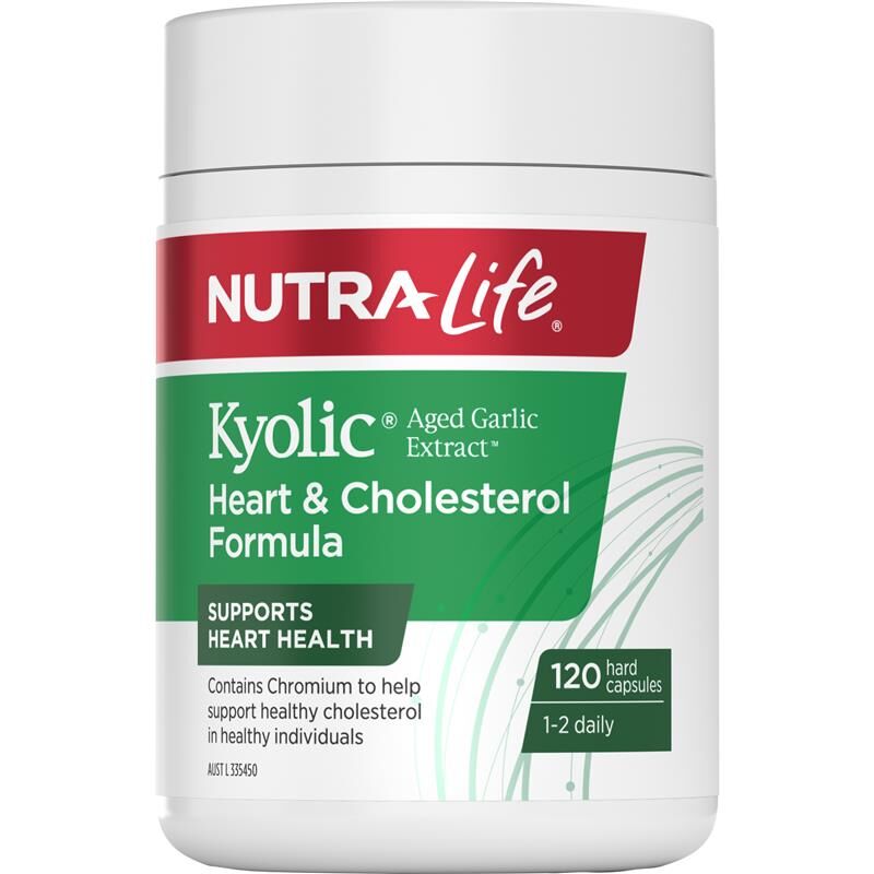 Nutralife Kyolic Aged Garlic Extract Heart & Kolesterol Formula 120 Capsules