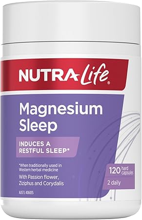 Nutralife Magnesium นอนหลับ 120 แคปซูล