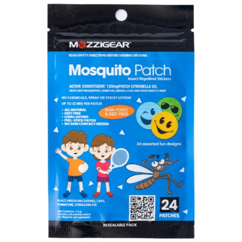 MOZZIGEAR Mosquito Patch Insect Repellent Stickers For Kids 24 Patches