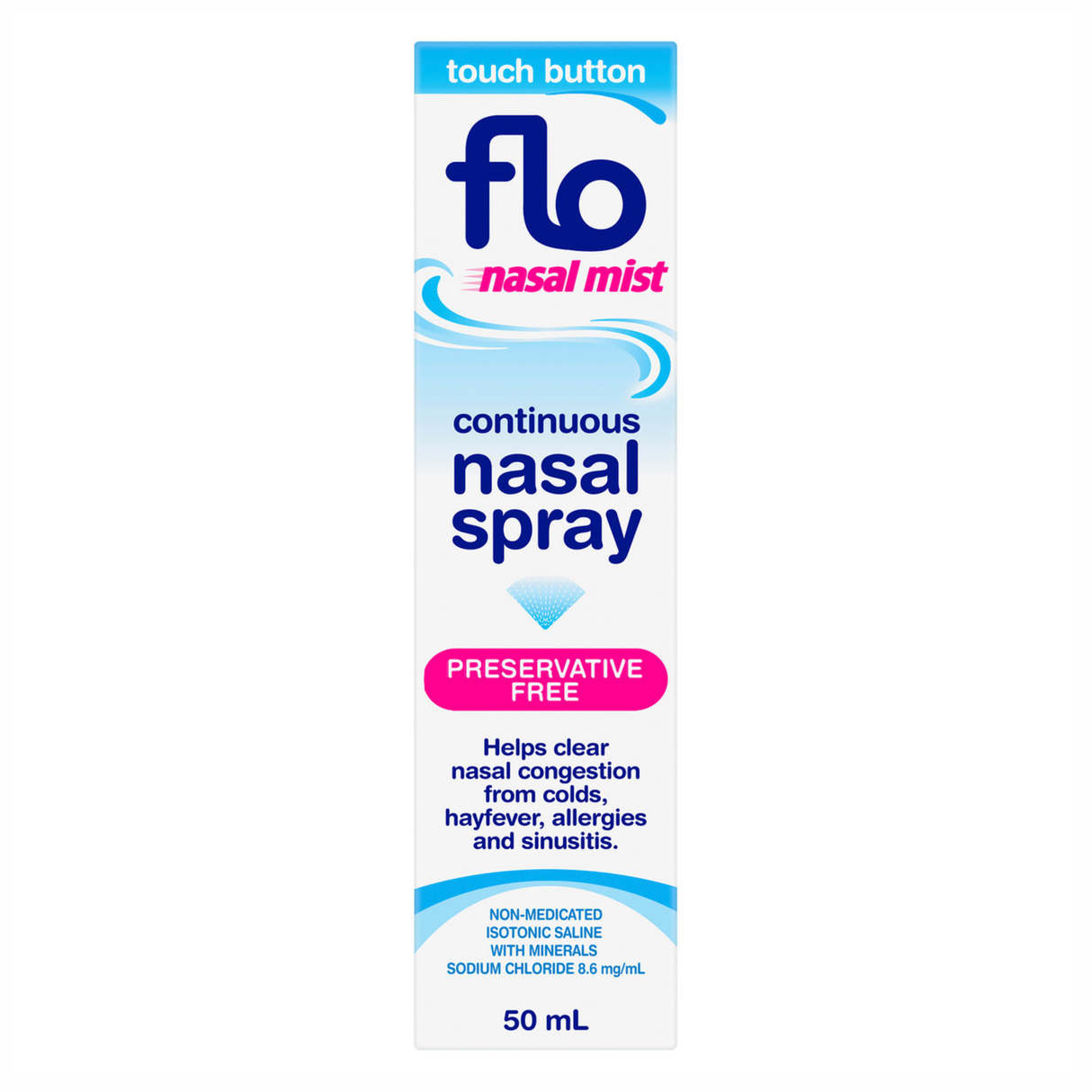 Flo Continuous Nasal Spray Mist 50mL