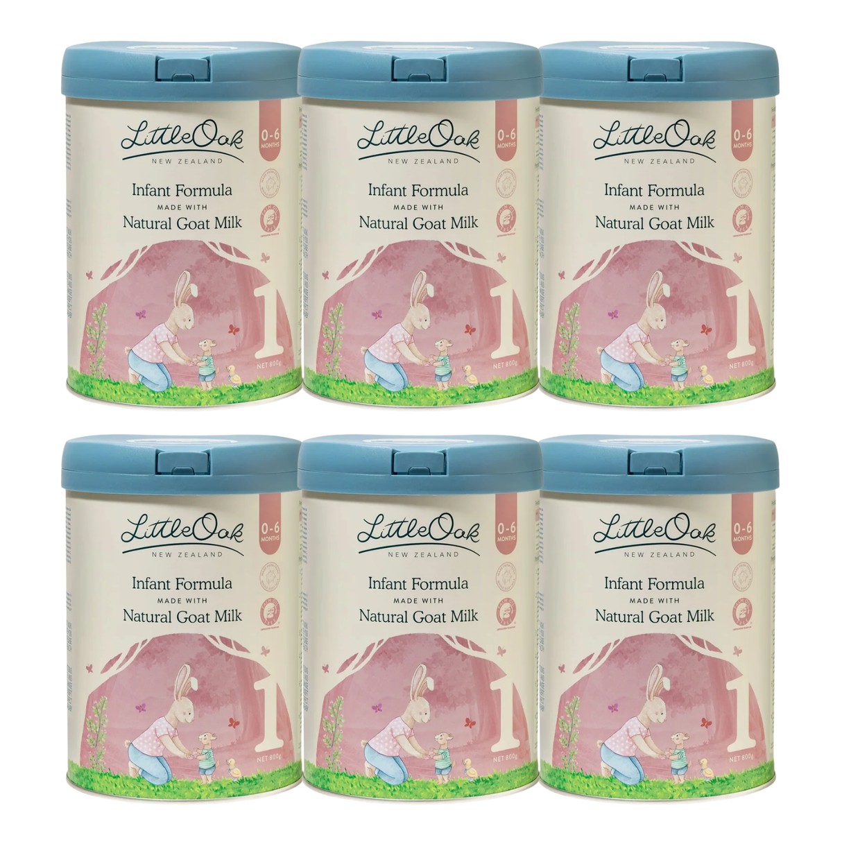 LittleOak Infant Formula with Natural Goat Milk Stage 1 800g (Olive) X 6 BUNDLE