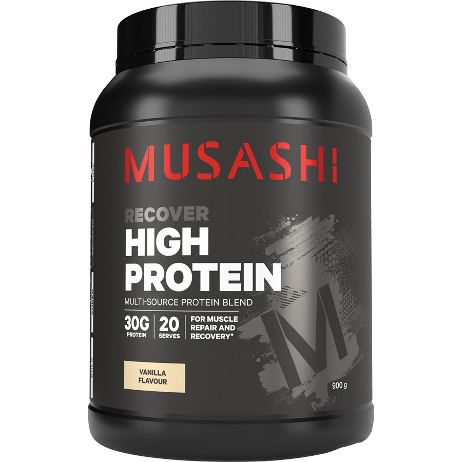 Musashi High Protein Powder Vanilla Milkshake 900g