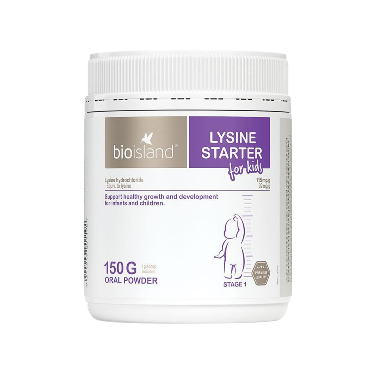Bio Island Lysine Starter for Kids 150g Oral Powder