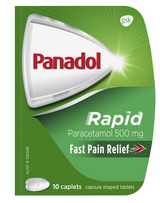Panadol Rapid Paracetamol 500มก. 10 แคปซูล (S2) (EXP: 01/07/2026)