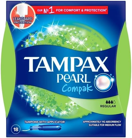 Tampax Pearl Compak Tamponsレギュラー18パック