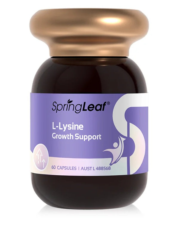 SpringLeaf L-賴氨酸生長支持 60 粒膠囊