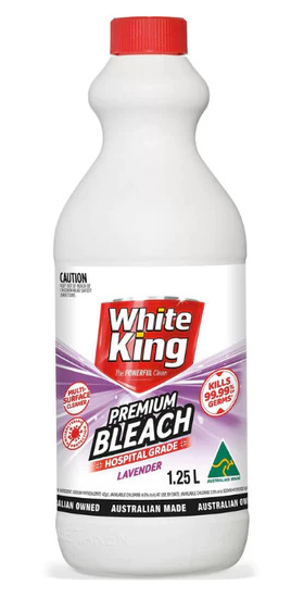 White King Hospital Grade Disinfectant Cleaner Lavender 1.25L (EXP: 14/02/2026)