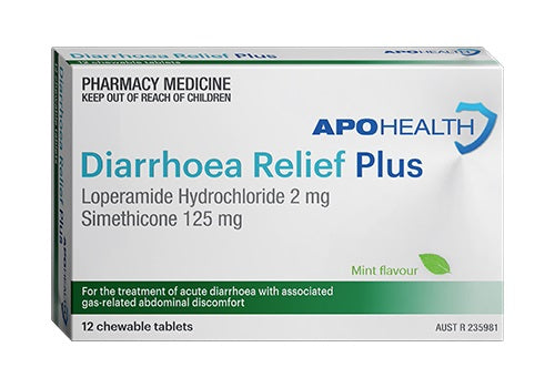 APOHealth Diarrhoea Relief Plus 12 Tablets