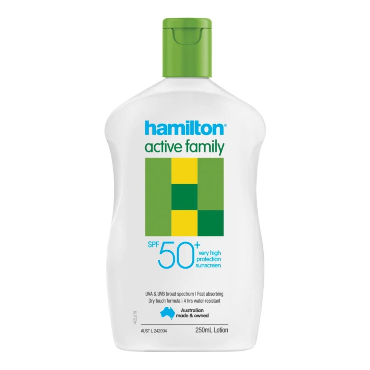 Hamilton Active Family Lotion SPF50+ 250mL