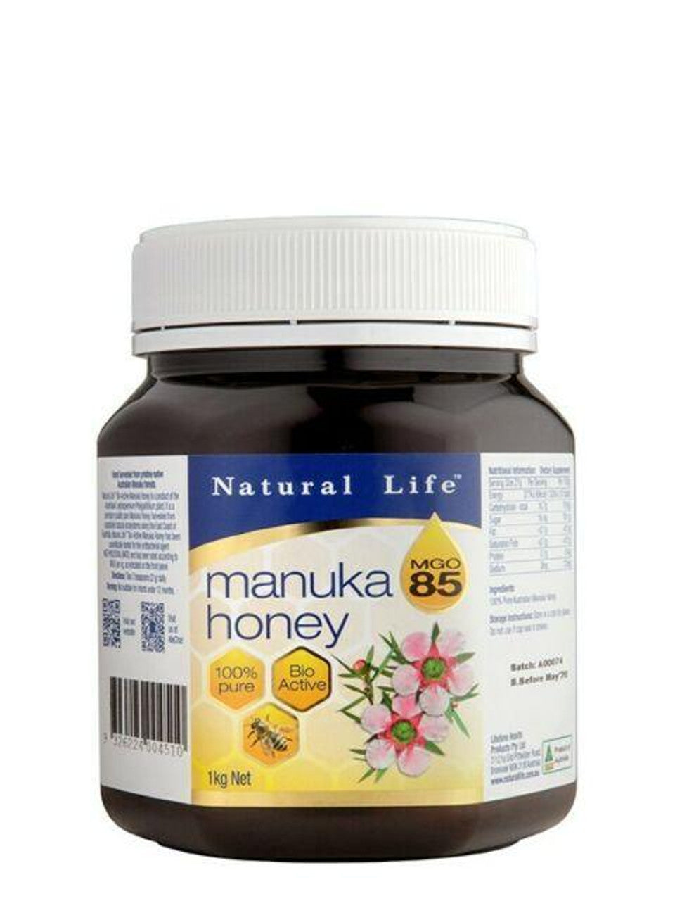 Natural Life Manuka Honey（MGO 85）1kg