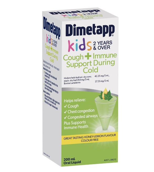 Dimetapp Kids Cough & Immune Support During Cold 2 year+200ml
