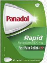Panadol Rapid Paracetamol 500มก. 10 แคปซูล (S2) (EXP: 01/07/2026)