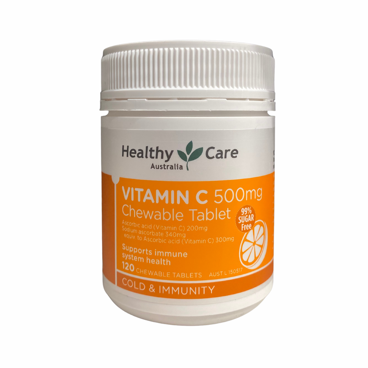 Healthy Care Vitamin C 500mg Chewable Tablet 120 Tablets