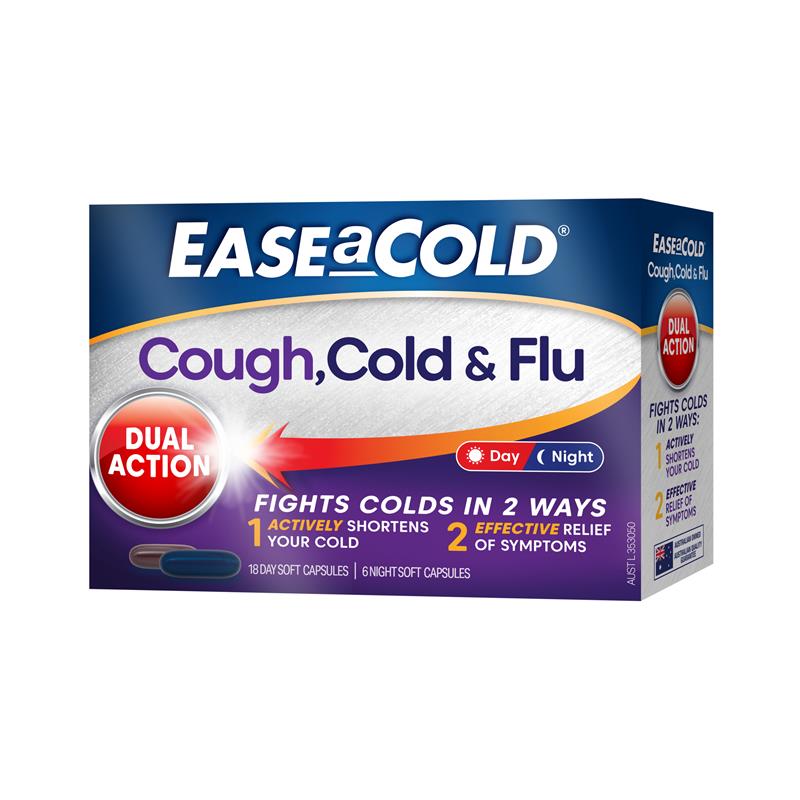 Ease A Cold Cold & Flu Day & Night 24 Capsules