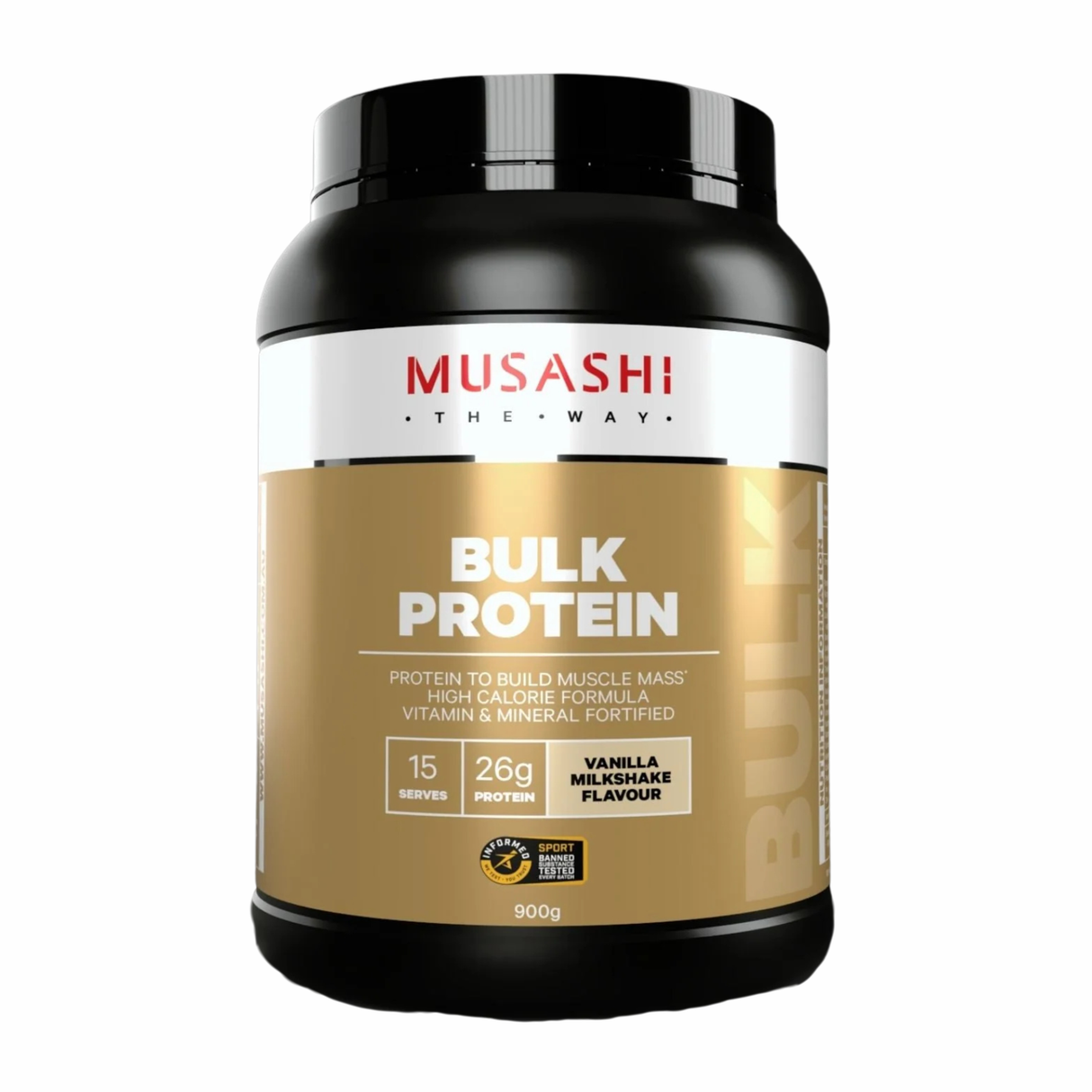 Musashi 散装蛋白香草 900g（旧包装）