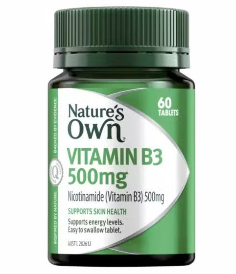 Natures Own Vitamin B3 500mg 60 Viên (EXP: 01/09/2026)