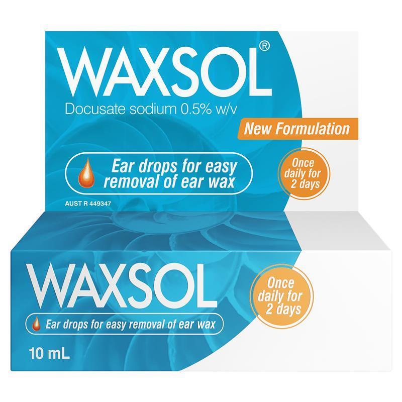 Waxsol イヤードロップ 0.5% 10mL (EXP: 01/04/2026)