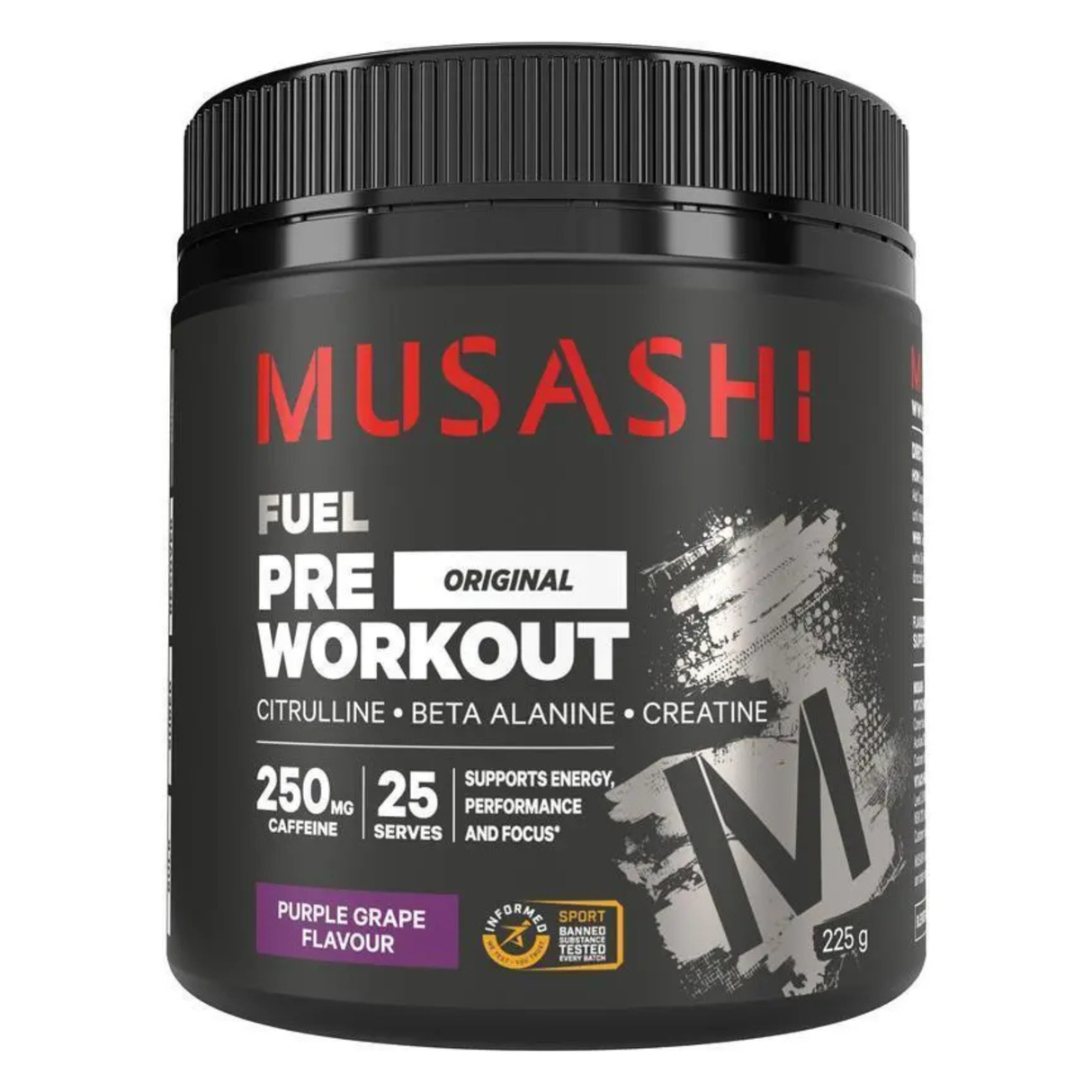 ムサシ プレワークアウト パープルグレープ 225g