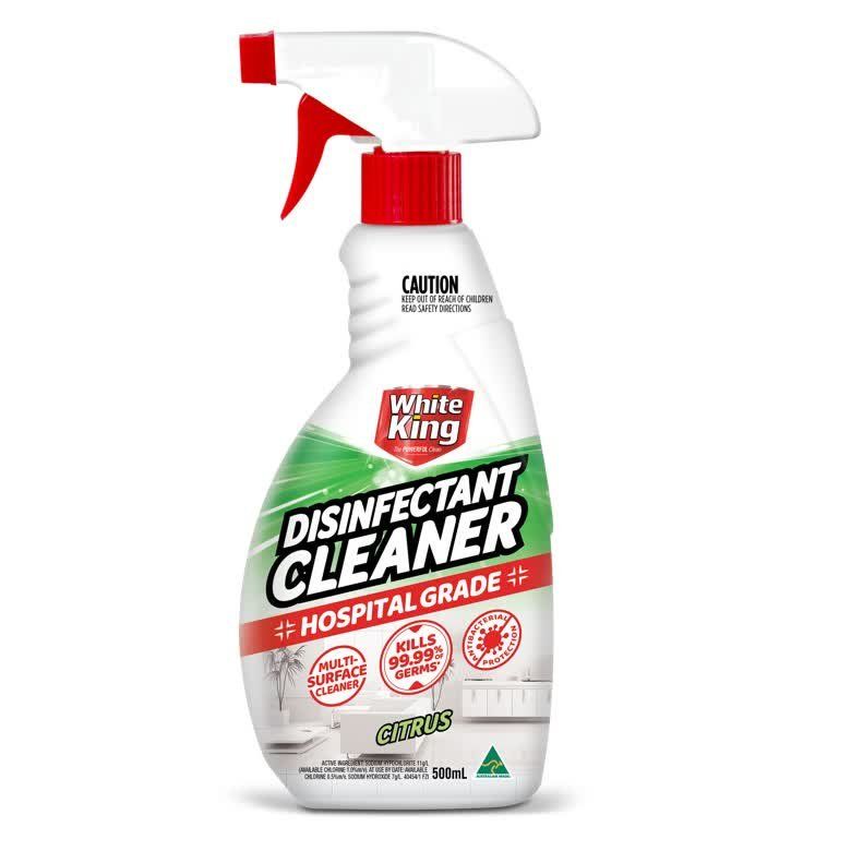 White King Disinfectant Cleaner Spray Citrus 500mL