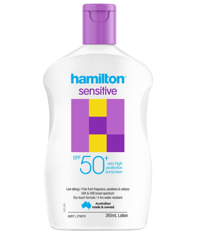 Hamilton Sunscreen Sensitive Lotion SPF50+ 265ml
