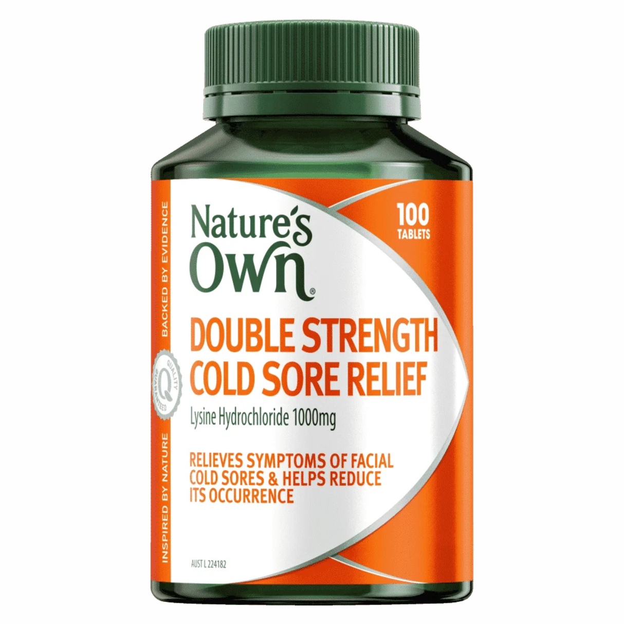 Natures Own Double Strength Cold Sore Relief 100 Tablets (EXP: 01/02/2026)