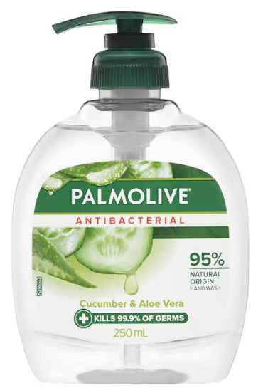 Palmolive softwash antibacterial แตงกวาและปั๊มว่านหางจระเข้ 250 มล.