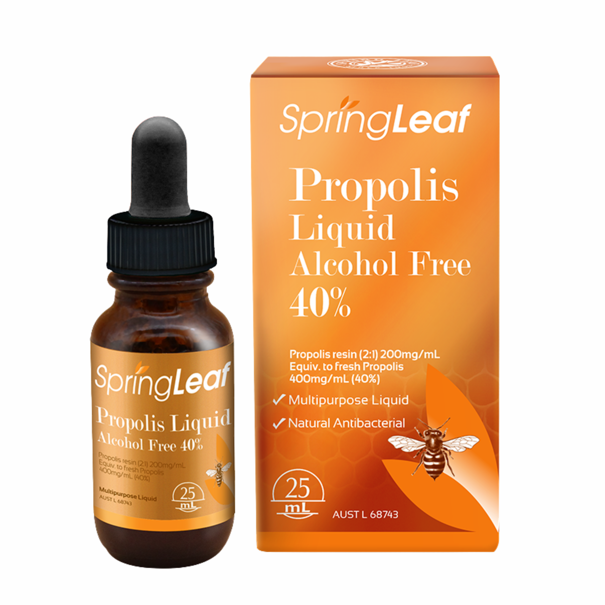 ของเหลวใบไม้ในฤดูใบไม้ผลิ (แอลกอฮอล์ฟรี) 40% 25ml