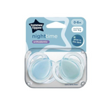 Tommee Tippee Night Time Orthodontic 0-6 Months 2 Pack