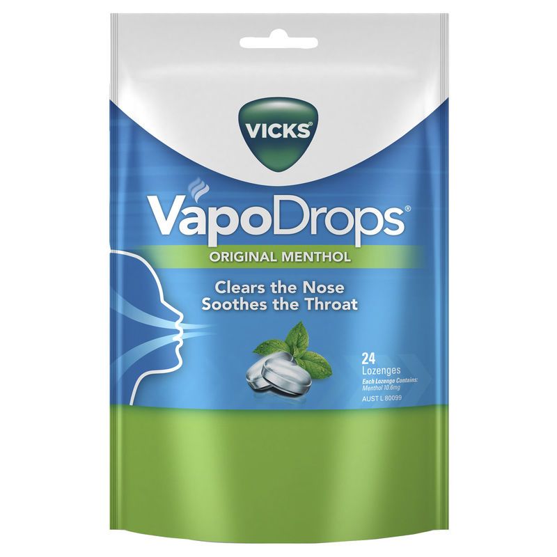 Vicks Vapodrops Methol Lozenges 24 Gói